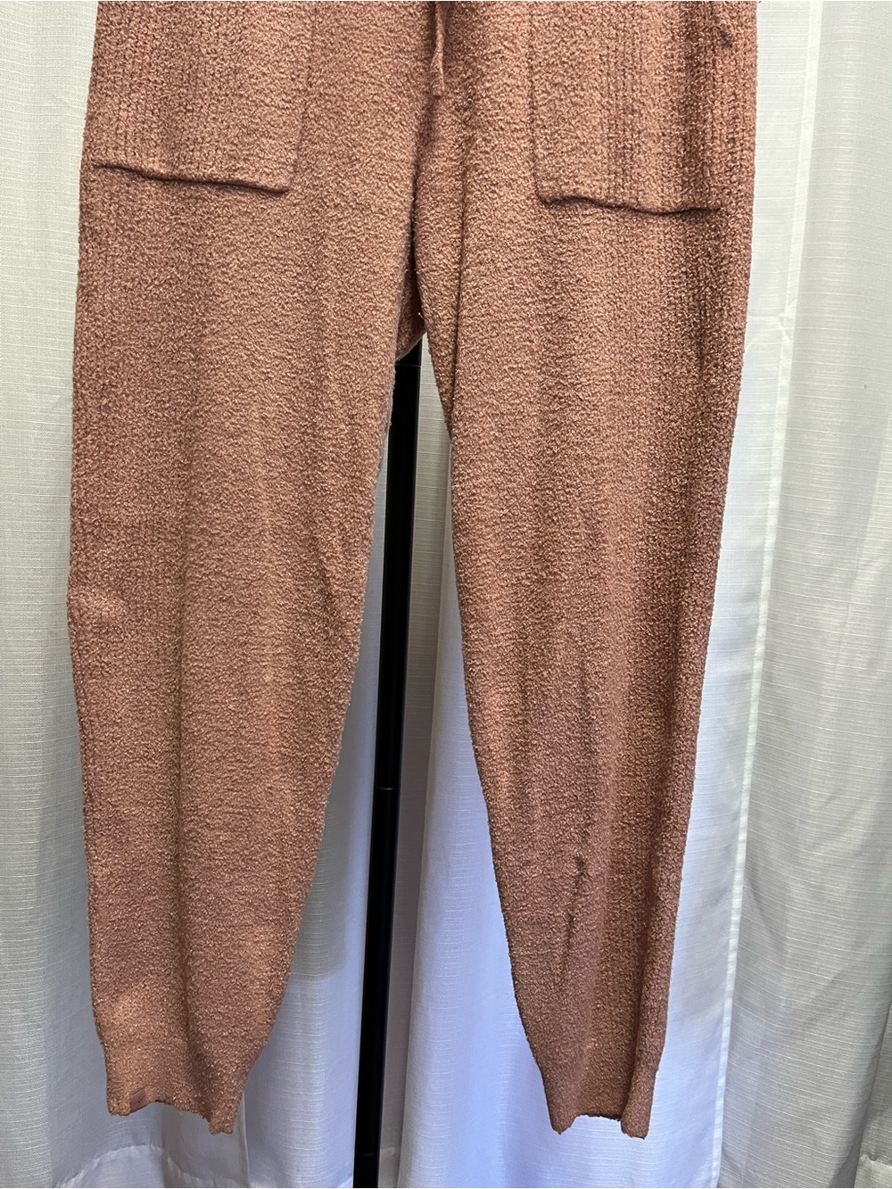 Barefoot Dreams CozyChic Lite Rib Blocked Pant | size Medium - Picture 3 of 7